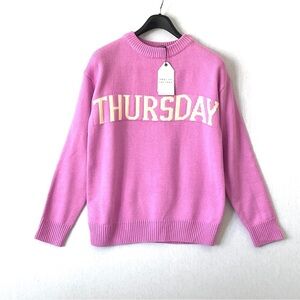 English Factory Weekday Thursday Motif Sweater
